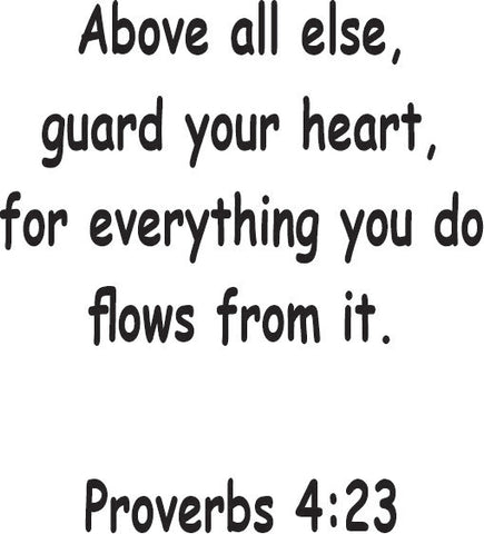 Above All Else Proverbs 4:23