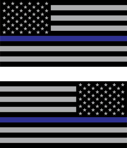 American Flag Blue Line Set