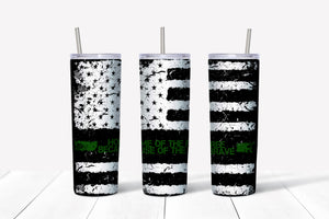 American Flag Distressed - Home of the Free Tumbler