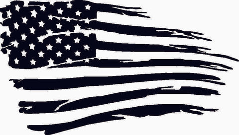 American Flag Tattered