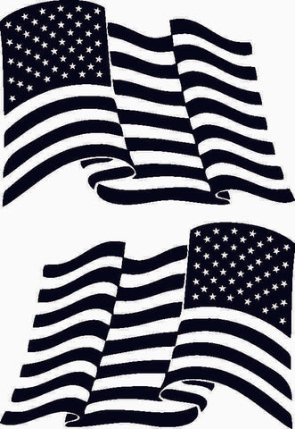 American Flag Waving Set