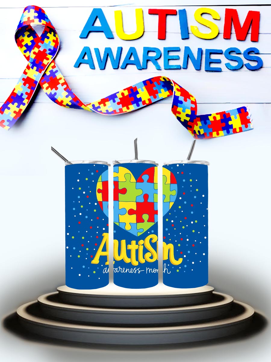 Autism Awareness Month Tumbler