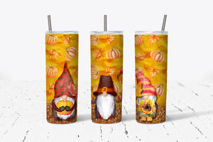 Autumn Fall Gnomes 20oz Tumbler