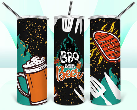 BBQ and Beer 20oz Tumbler