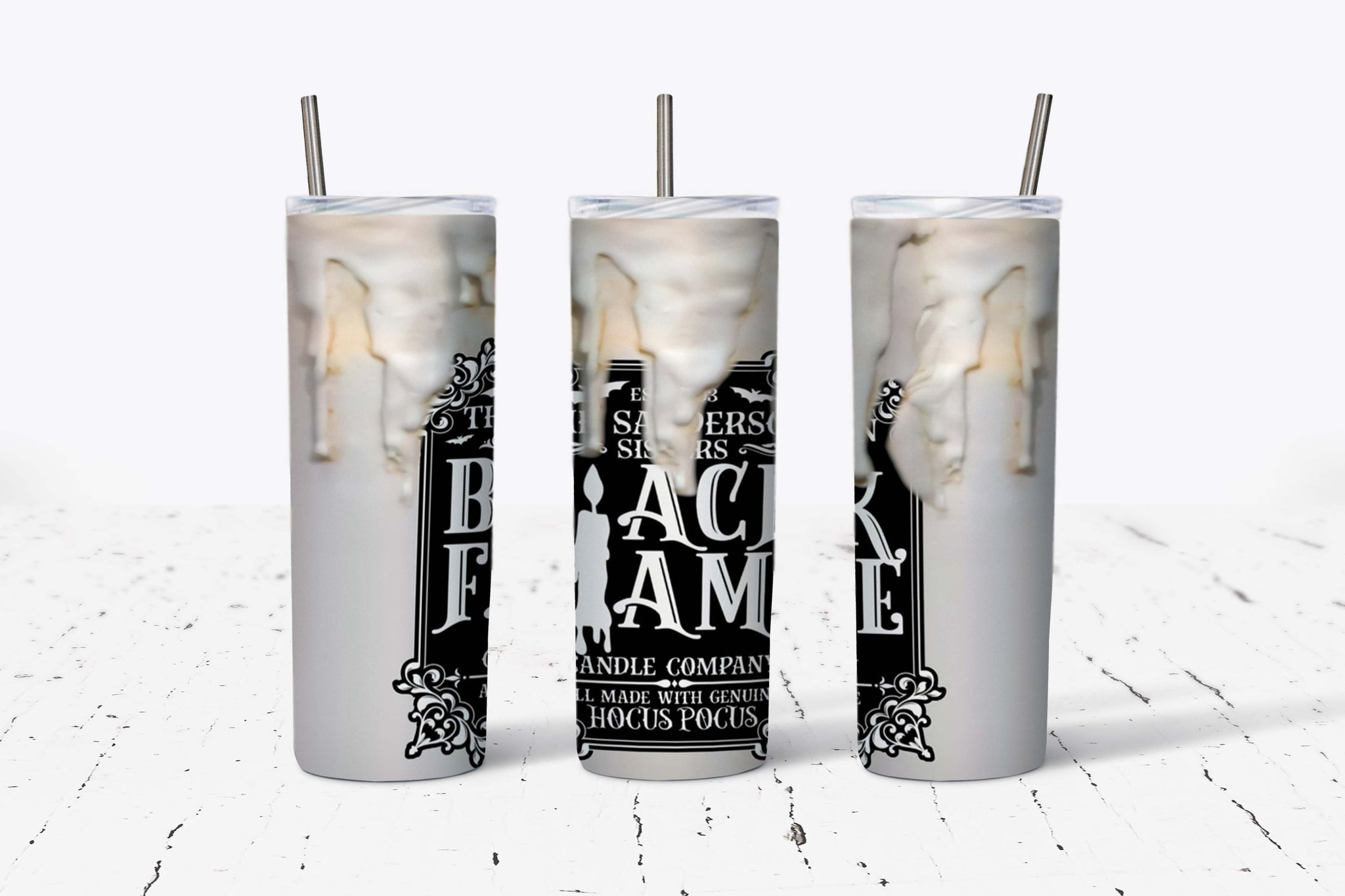 Black Flame Candle Hocus Pocus Black Label 20oz Tumbler