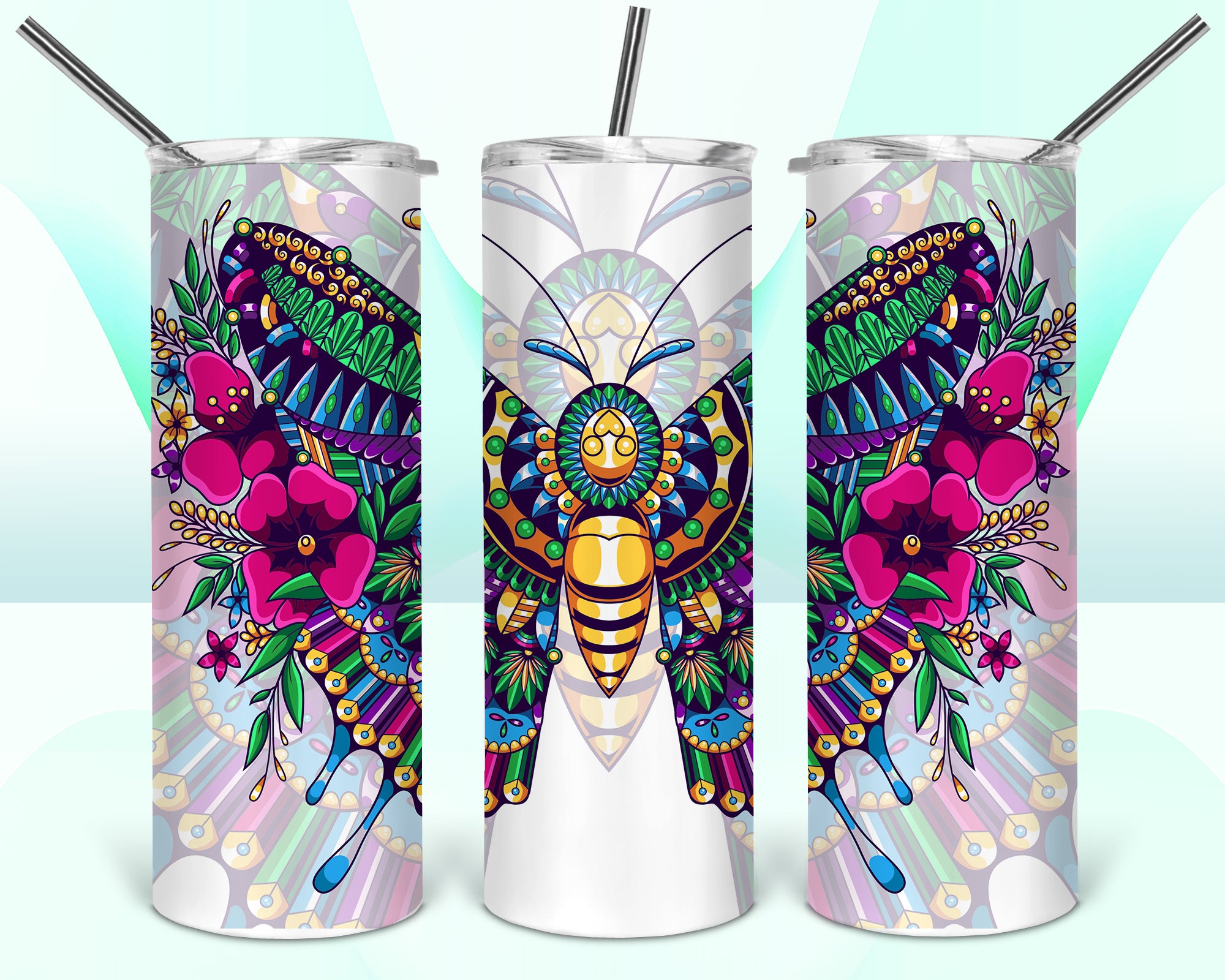 Butterfly 20oz Tumbler