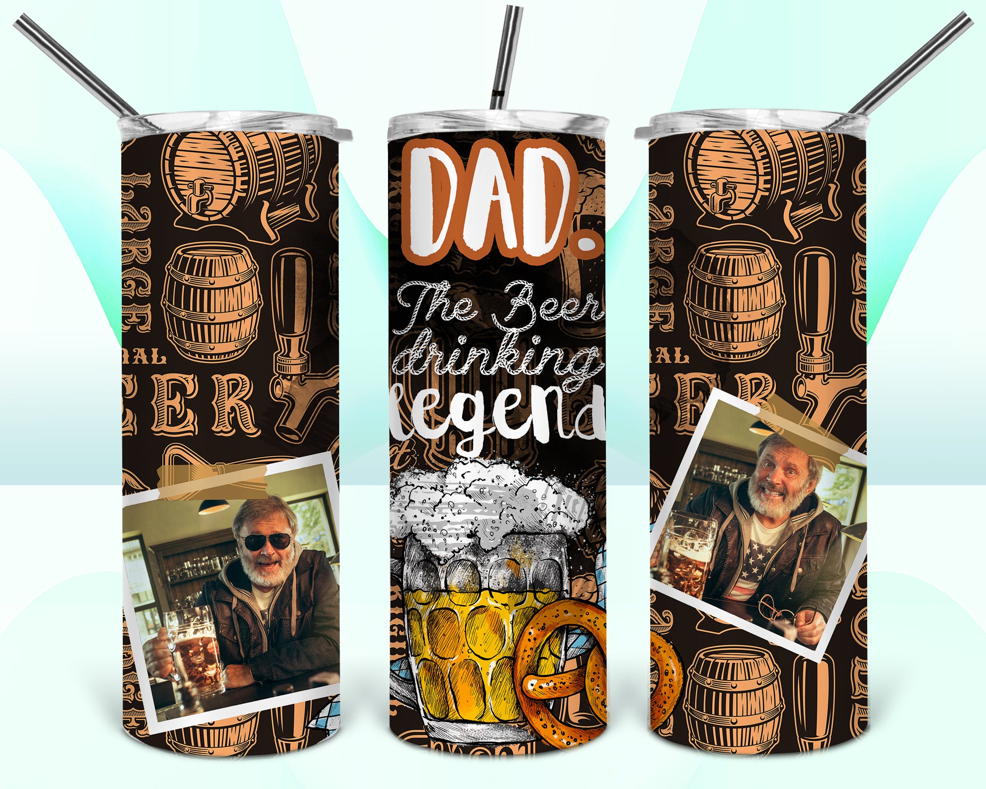 Dad the Beer Drinking Legend Tumbler
