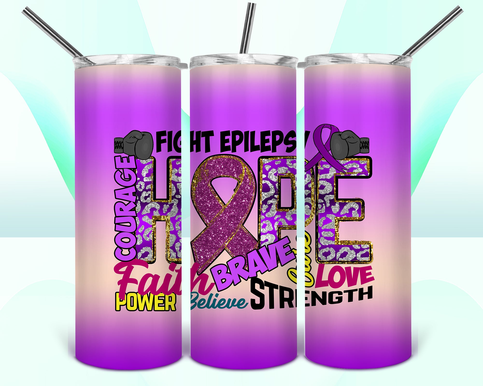 Epilepsy Awareness 20oz Tumbler