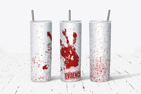 Evidence Hand Print Tumbler