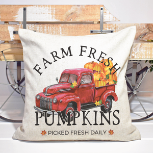 Farm Fresh Pumpkins Pillow