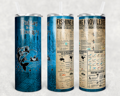 Fishing Knowledge Therapy 20oz Tumbler