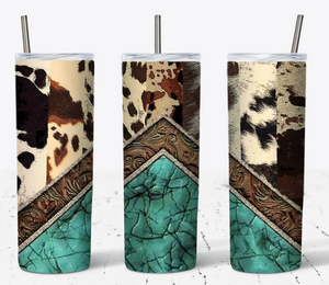 Fur and Turquoise 20oz Tumbler