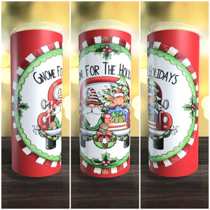 Gnome for the Holidays Red 20oz Tumbler