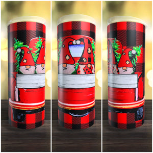 Gnomes in Red Truck 20oz Tumbler