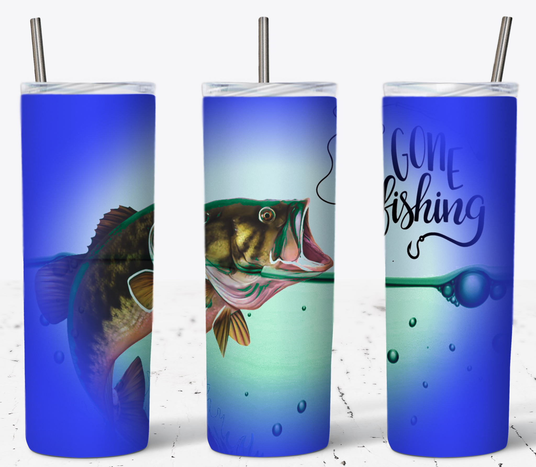 Gone Fishing 20oz Tumbler