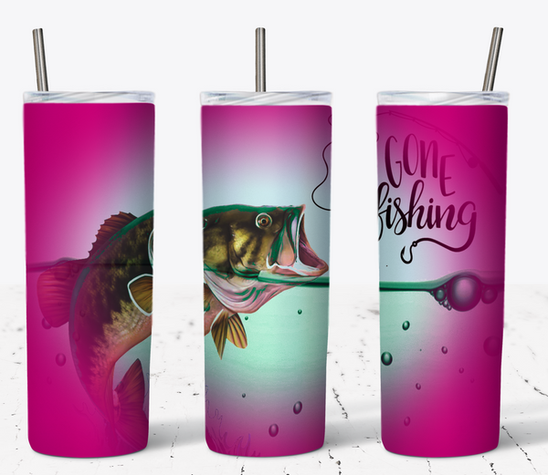 Gone Fishing 20oz Tumbler