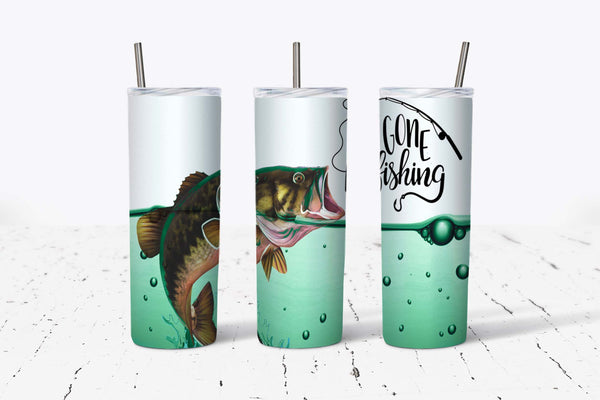 Gone Fishing 20oz Tumbler