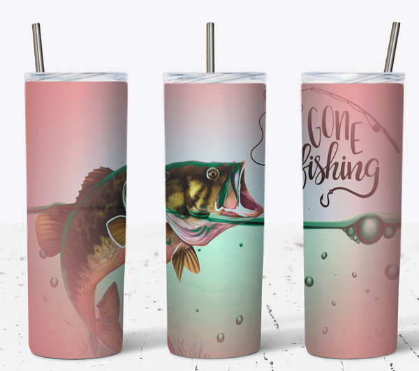 Gone Fishing 20oz Tumbler