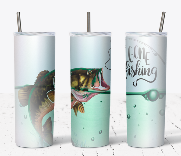 Gone Fishing 20oz Tumbler