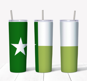 Green Texas Flag 20oz Tumbler
