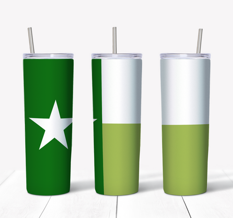 Green Texas Flag 20oz Tumbler