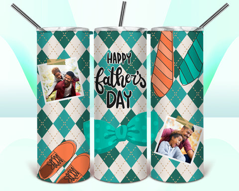 Happy Fathers Day Collage Tumbler
