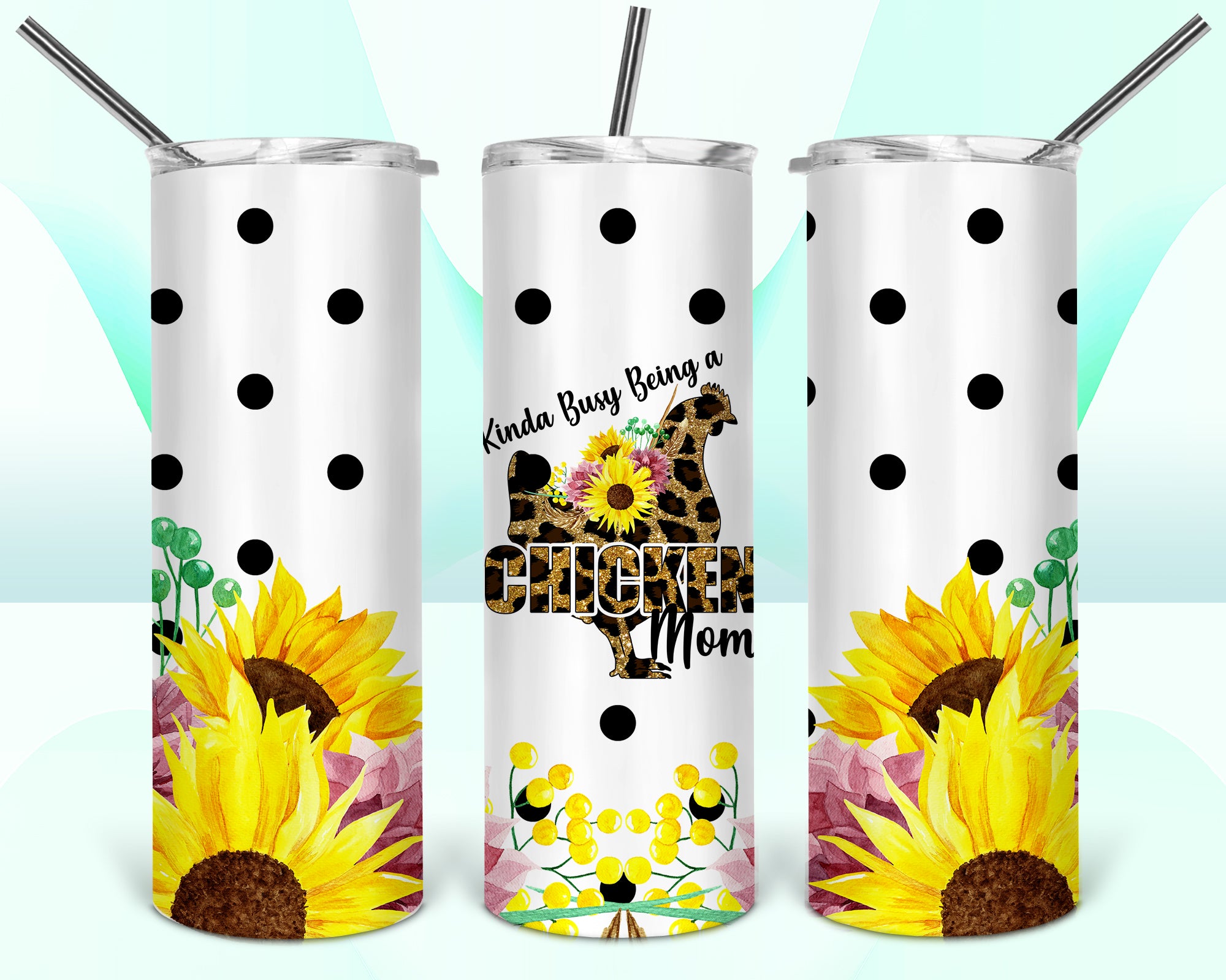 Kinda Busy Being a Chicken Mom 20oz Tumbler