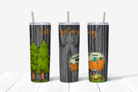 Lets Go Camping Tumbler