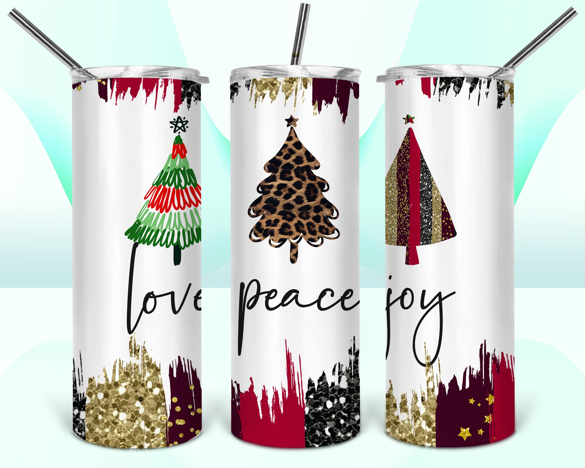 Love Peace Joy 2 20oz Tumbler