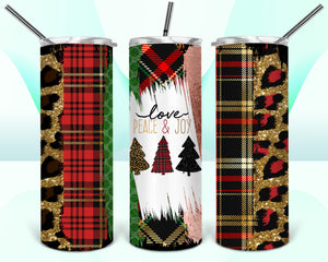 Love Peace Joy 20oz Tumbler