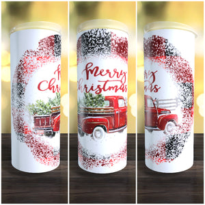 Merry Christmas Truck 1 20oz Tumbler