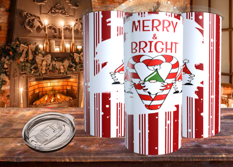 Merry and Bright 4 20oz Tumbler