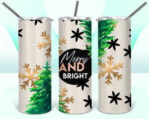Merry and Bright 20oz Tumbler