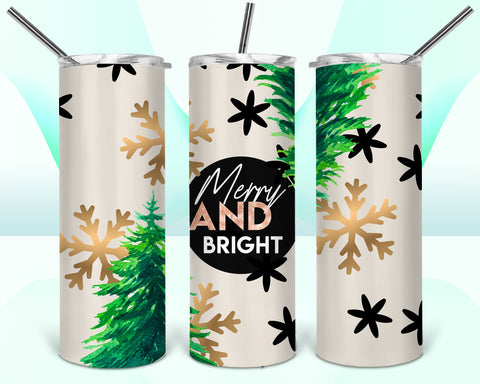 Merry and Bright 20oz Tumbler