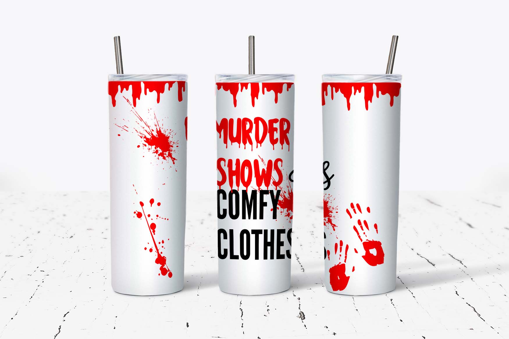 Murder Shows and Comfy Clothes Tumbler