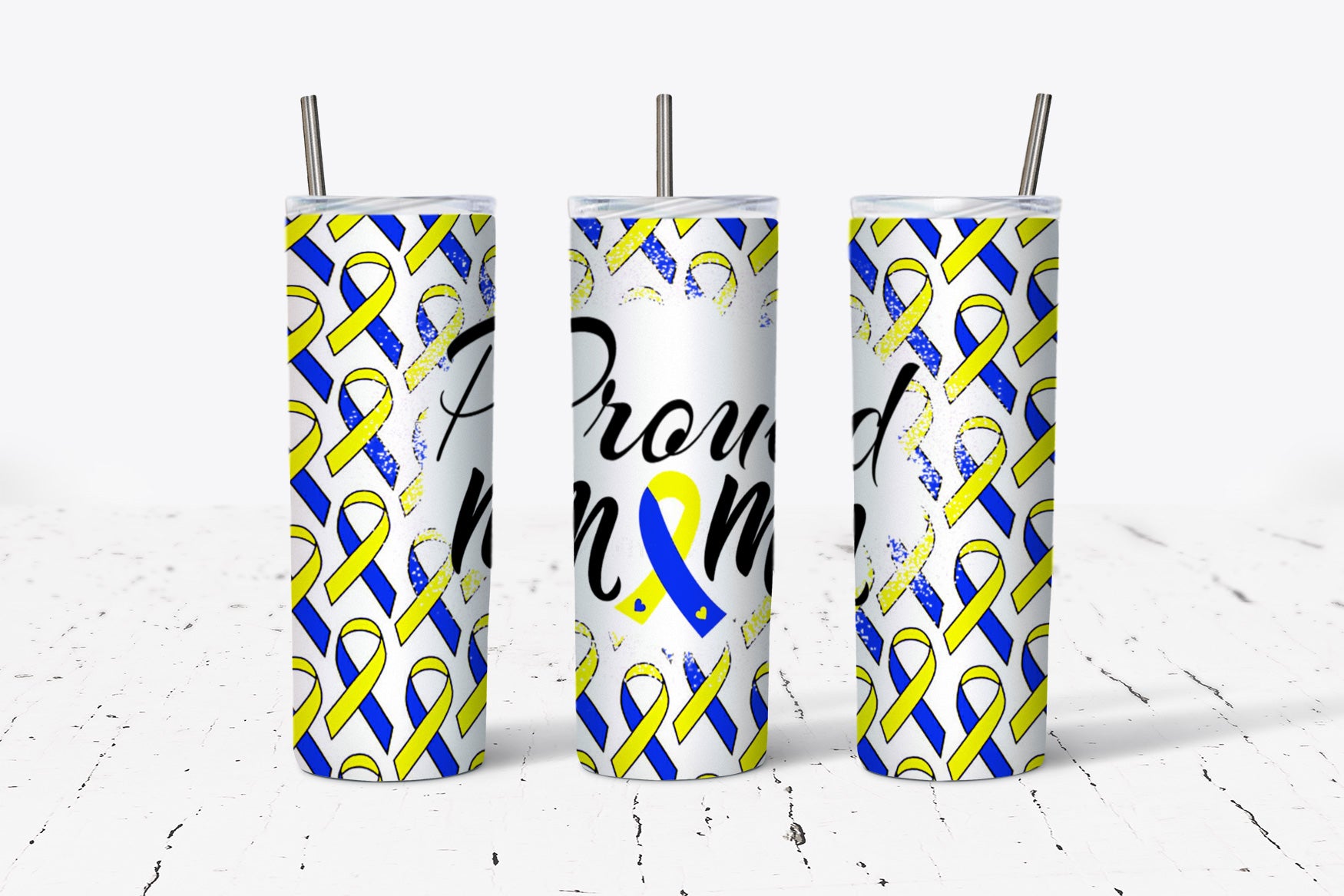 Proud Mom Downs Syndrome 20oz Tumbler