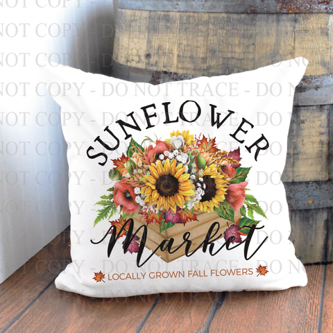 Sunflower Market Pillow