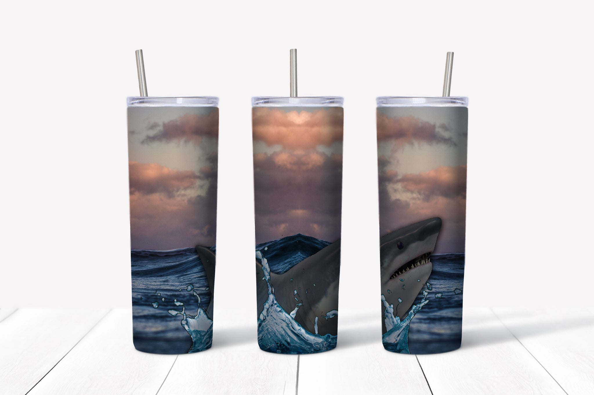 Shark Jumping 20oz Tumbler