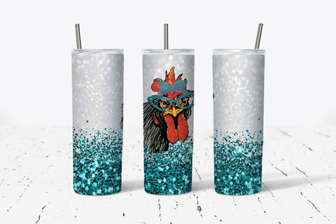 Snarky Chicken Teal 20oz Tumbler