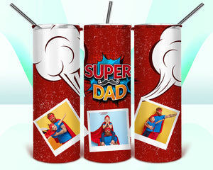 Super Dad Collage Tumbler