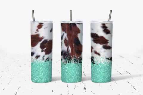 Teal Cow 20oz Tumbler