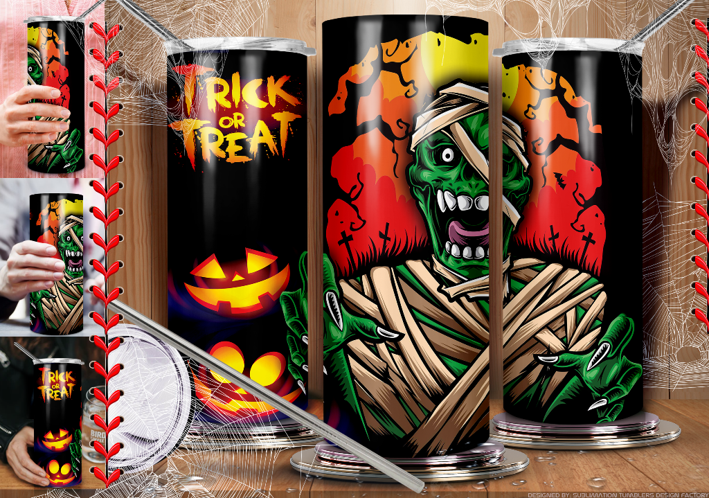 Trick or Treat Mummy Tumbler