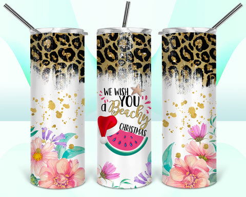 We Wish You A Beachy Christmas 20oz Tumbler