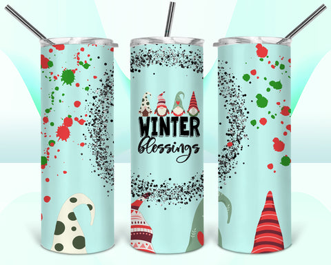 Winter Blessings 20oz Tumbler