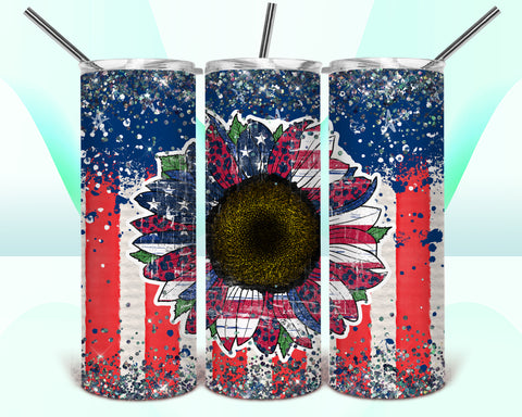 American Sunflower 20oz Tumbler