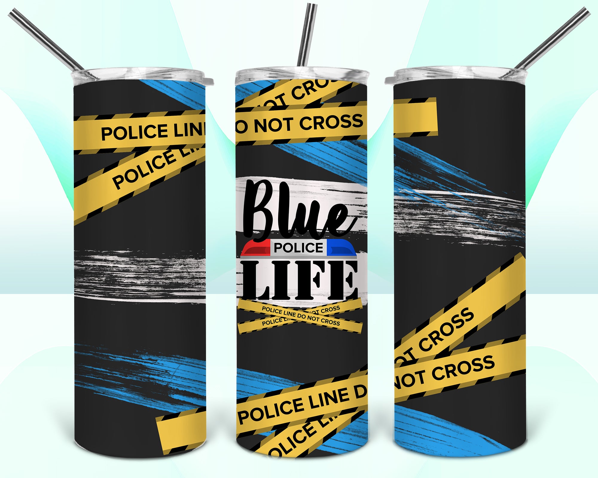 Blue Life Police Tumbler