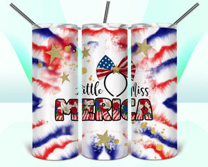 Little Miss Merica 20oz Tumbler